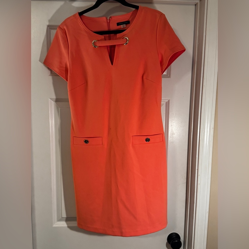 Tommy Hilfiger Coral Shift Dress | Size 10 | Gently Worn
